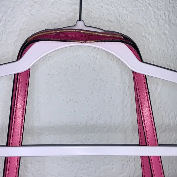 Kate Spade Pink Tote Bag Red Interior Large Shoulder Purse - Picture 11 of 16